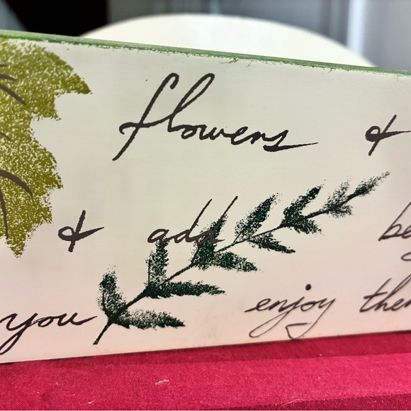 VTG Home Interiors Botanical Autumn Leaf Wooden Caddy Tray - EUC - Picture 5 of 10